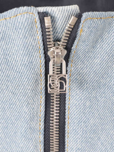 Magda Butrym Mujer Barcelona Top Denim Volante color Azul Denim Claro sku 703-002556 01 - Foto 4