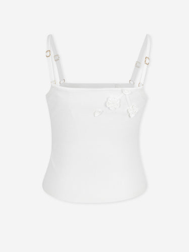 Cult Gaia Mujer Barcelona Top Punto Emiliana color Blanco sku 703-002562 01 - Foto 2