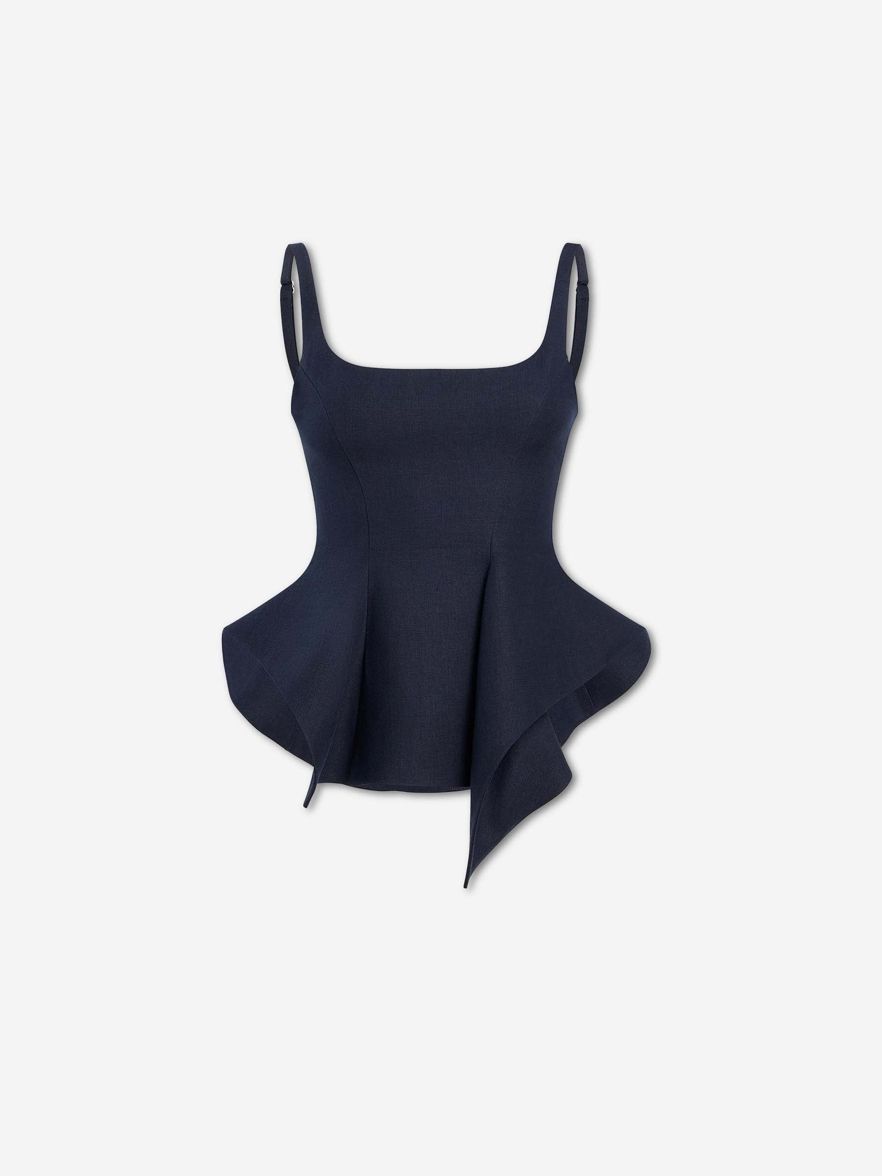 Khaite Mujer Barcelona Top Peplum Noa color Crema sku 703-002563 01 - Foto 1