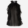 McQueen Mujer Barcelona Top Seda Transparente color Negro sku 703-002567 01 - Foto 1