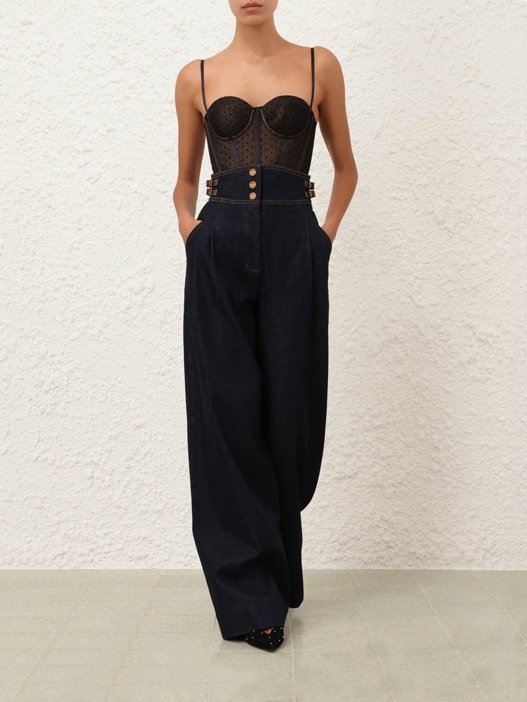 Zimmermann Mujer Barcelona Body Twisted Romance color Negro sku 703-002568 01 - Foto 2