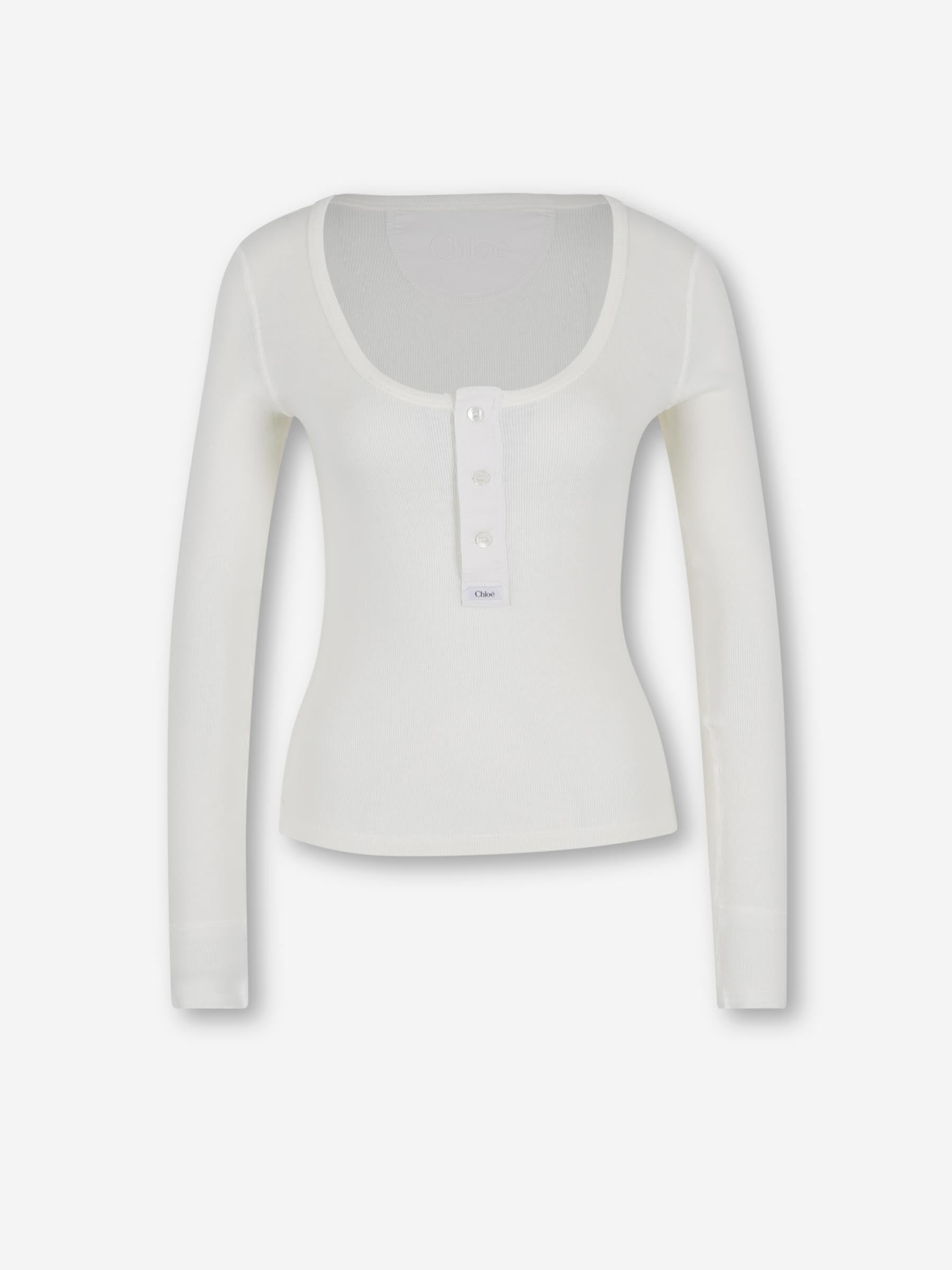 Chloé Mujer Barcelona Camiseta Henley color Blanco sku 703-002578 01 - Foto 1