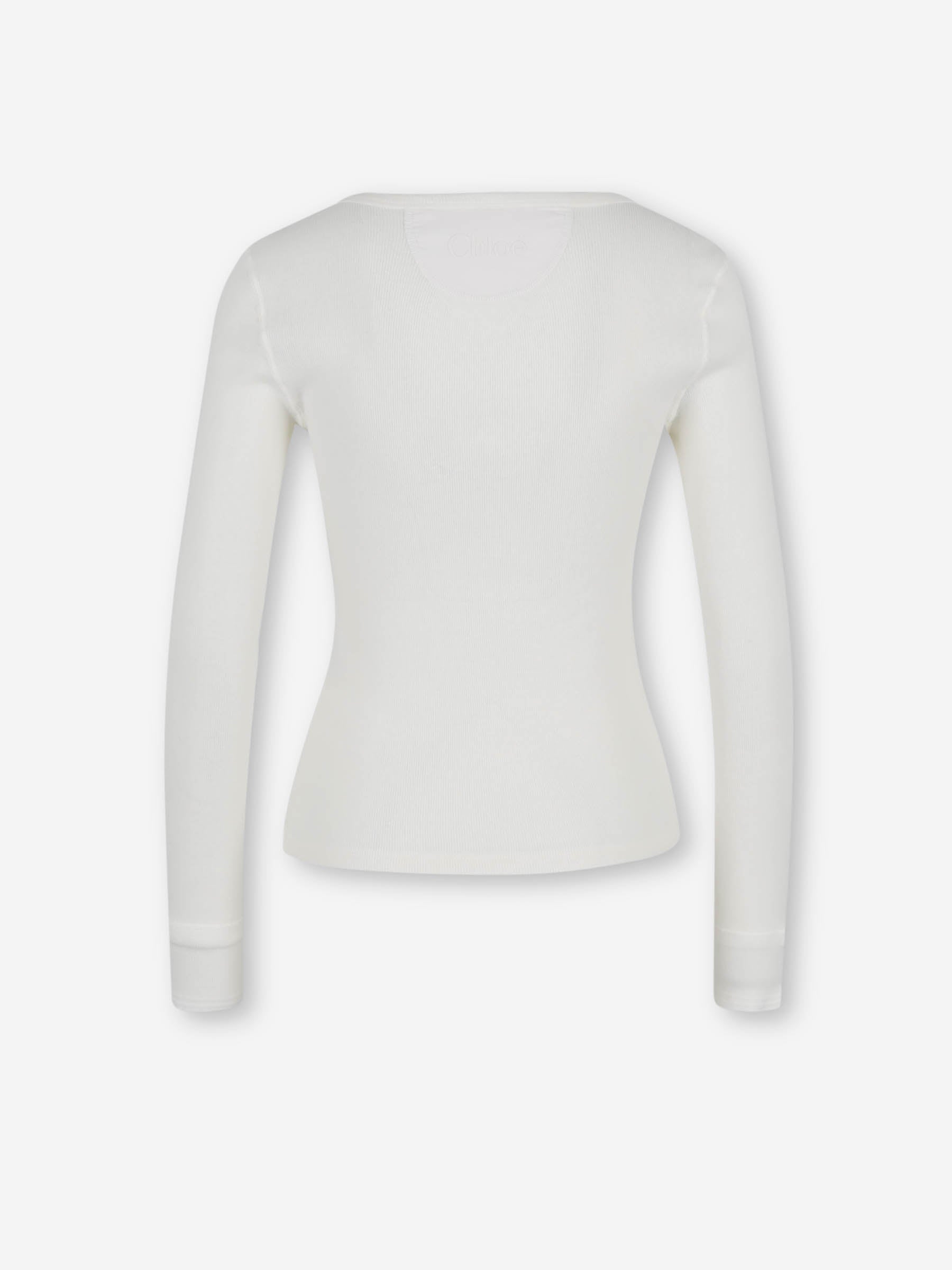 Chloé Mujer Barcelona Camiseta Henley color Blanco sku 703-002578 01 - Foto 2
