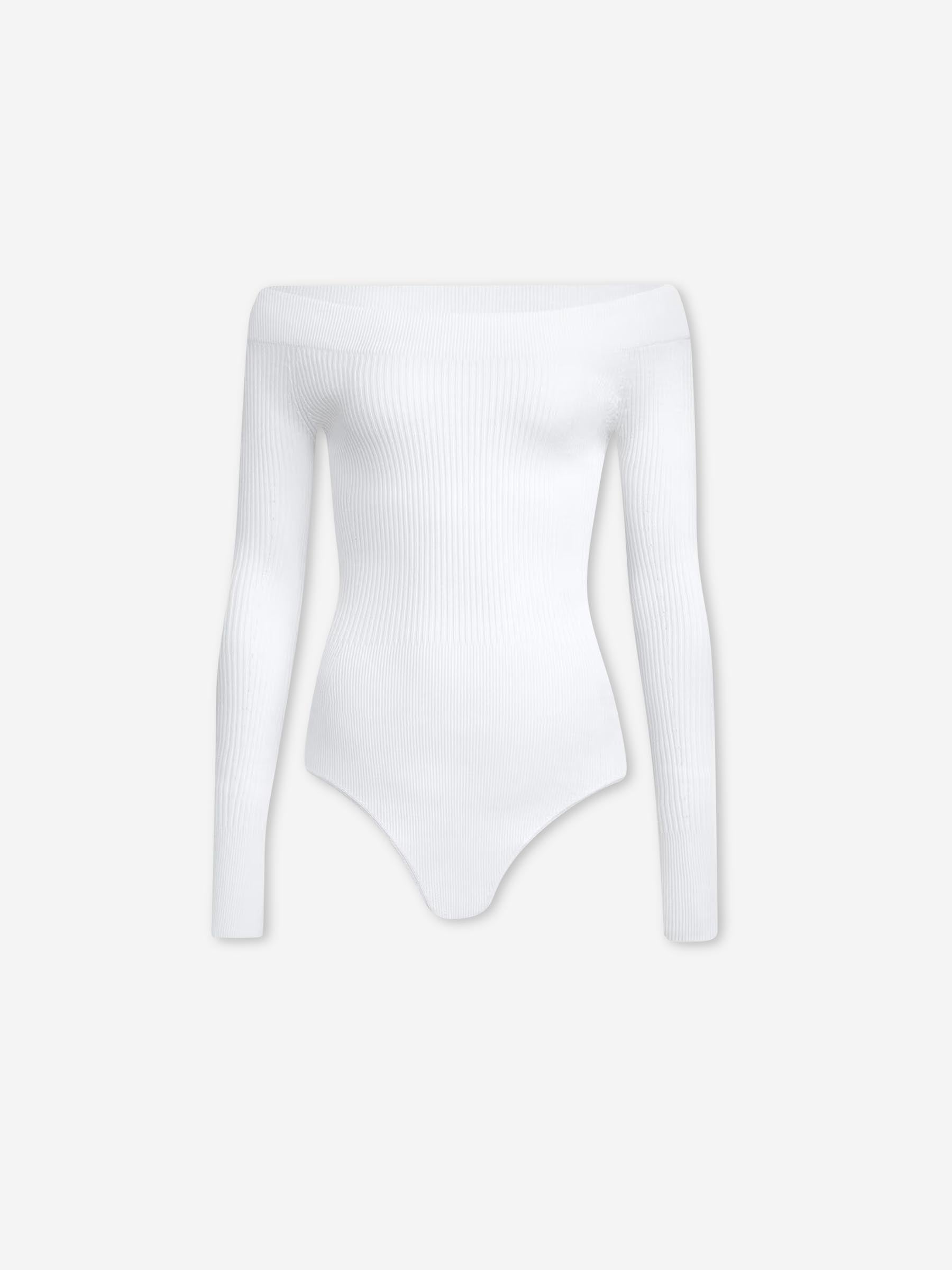 Alaïa Mujer Barcelona Body Hombros Descubiertos color Blanco sku 703-002580 01 - Foto 1