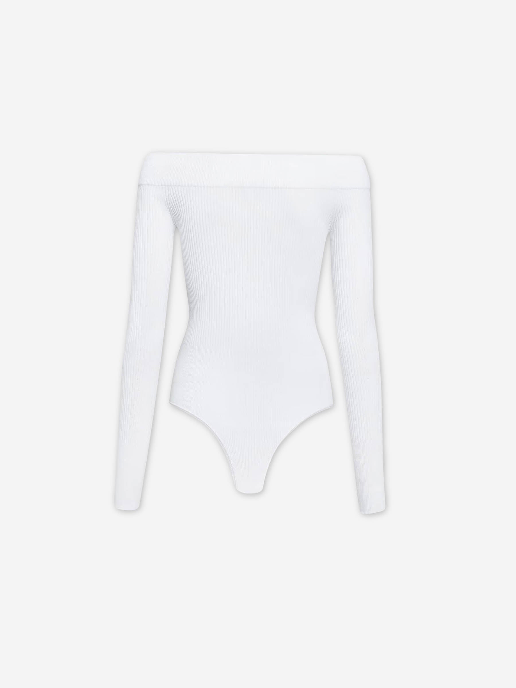 Alaïa Mujer Barcelona Body Hombros Descubiertos color Blanco sku 703-002580 01 - Foto 2