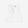 Ganni Mujer Barcelona Blusa Péplum algodón color Blanco sku 703-002581 01 - Foto 1