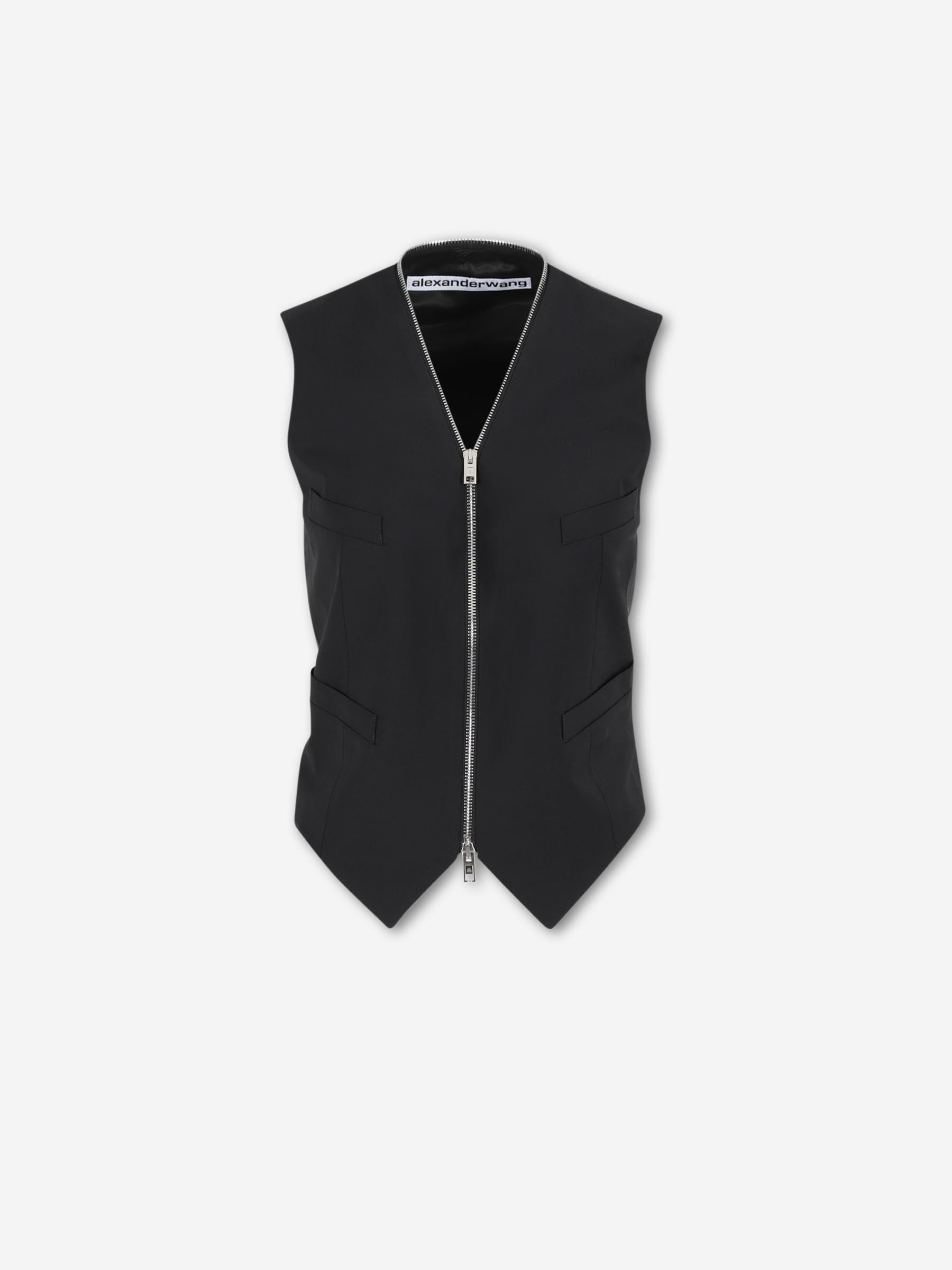 Alexander Wang Mujer Barcelona Top Chaleco Cremallera color Negro sku 703-002587 01 - Foto 1