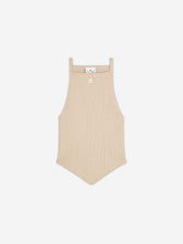 Courrèges Mujer Barcelona Top Tirantes Punto color Beige sku 703-002588 02 - Foto 1