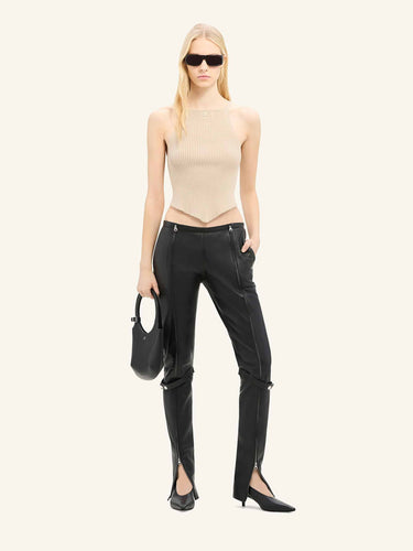 Courrèges Mujer Barcelona Top Tirantes Punto color Beige sku 703-002588 02 - Foto 2