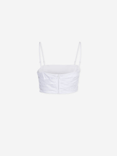 Staud Mujer Barcelona Top de Tirantes con Pliegues color Blanco sku 703-002590 01 - Foto 2
