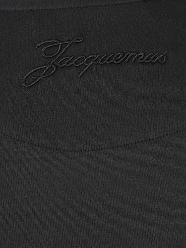 Jacquemus Mujer Barcelona Top Cropped con Manga Acampanada color Negro sku 703-002591 01 - Foto 3