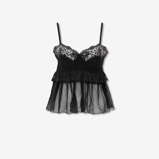 Chloé Mujer Barcelona Top Tirantes Encaje color Negro sku 703-002598 01 - Foto 1