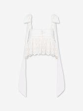Chloé Mujer Barcelona Top Cropped Tirantes color Blanco sku 703-002599 01 - Foto 1