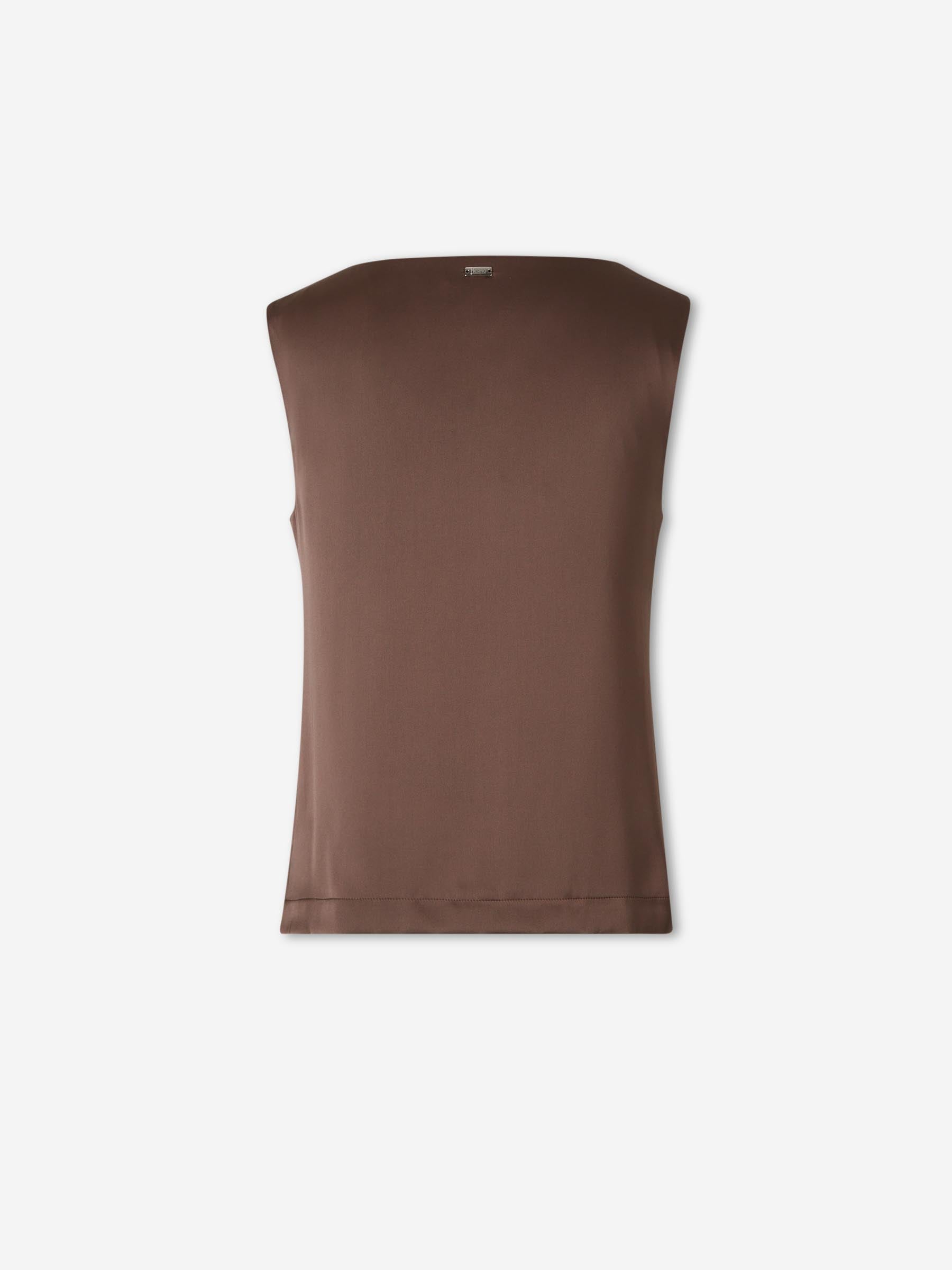 Herno Mujer Barcelona Camiseta Raso color Marrón sku 703-002600 01 - Foto 2