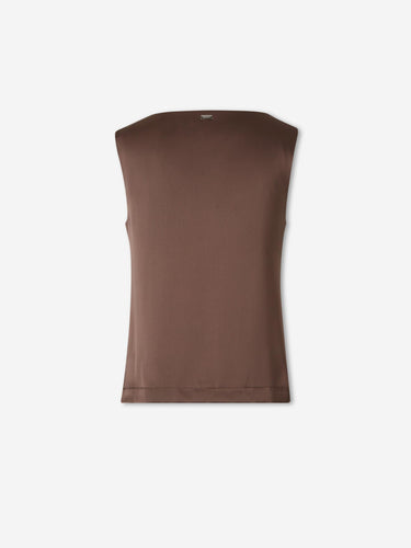 Herno Mujer Barcelona Camiseta Raso color Marrón sku 703-002600 01 - Foto 2