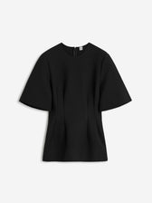 TOTEME Mujer Barcelona Top Escultural Manga Corta color Negro sku 703-002605 01 - Foto 1