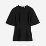 TOTEME Mujer Barcelona Top Escultural Manga Corta color Negro sku 703-002605 01 - Foto 1