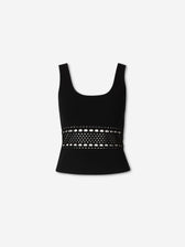 Simkhai Mujer Barcelona Top Tirantes Calados color Negro sku 703-002608 01 - Foto 1