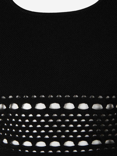 Simkhai Mujer Barcelona Top Tirantes Calados color Negro sku 703-002608 01 - Foto 3