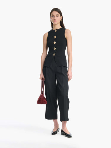 Altuzarra Mujer Barcelona Top Punto Harper color Negro sku 703-002613 01 - Foto 2