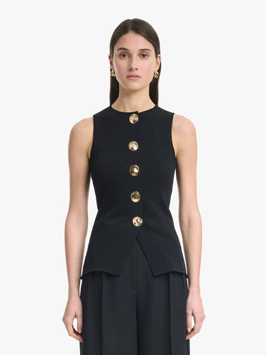 Altuzarra Mujer Barcelona Top Punto Harper color Negro sku 703-002613 01 - Foto 3