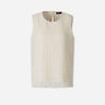 Peserico Mujer Barcelona Top Tirantes Flecos color Beige sku 703-002624 01 - Foto 1