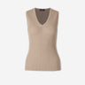 Peserico Mujer Barcelona Top Canalé color Camel sku 703-002625 01 - Foto 1