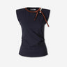 Dorothee Schumacher Mujer Barcelona Camiseta Lisa Lazo color Azul Noche sku 703-002626 01 - Foto 1