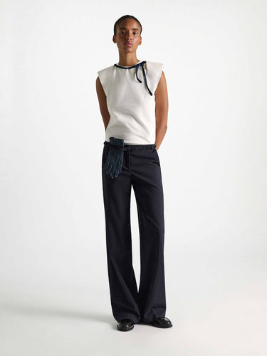 Dorothee Schumacher Mujer Barcelona Camiseta Lisa Lazo color Gris sku 703-002626 02 - Foto 2