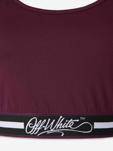 Off-White Mujer Barcelona Top Deportivo Logo color Burdeos sku 703-002632 01 - Foto 3