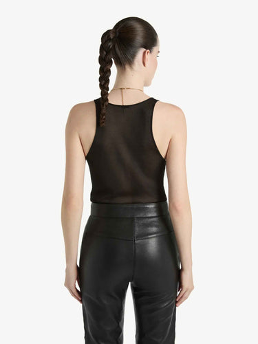 Balmain Mujer Barcelona Top Punto y Encaje color Negro sku 703-002650 01 - Foto 3