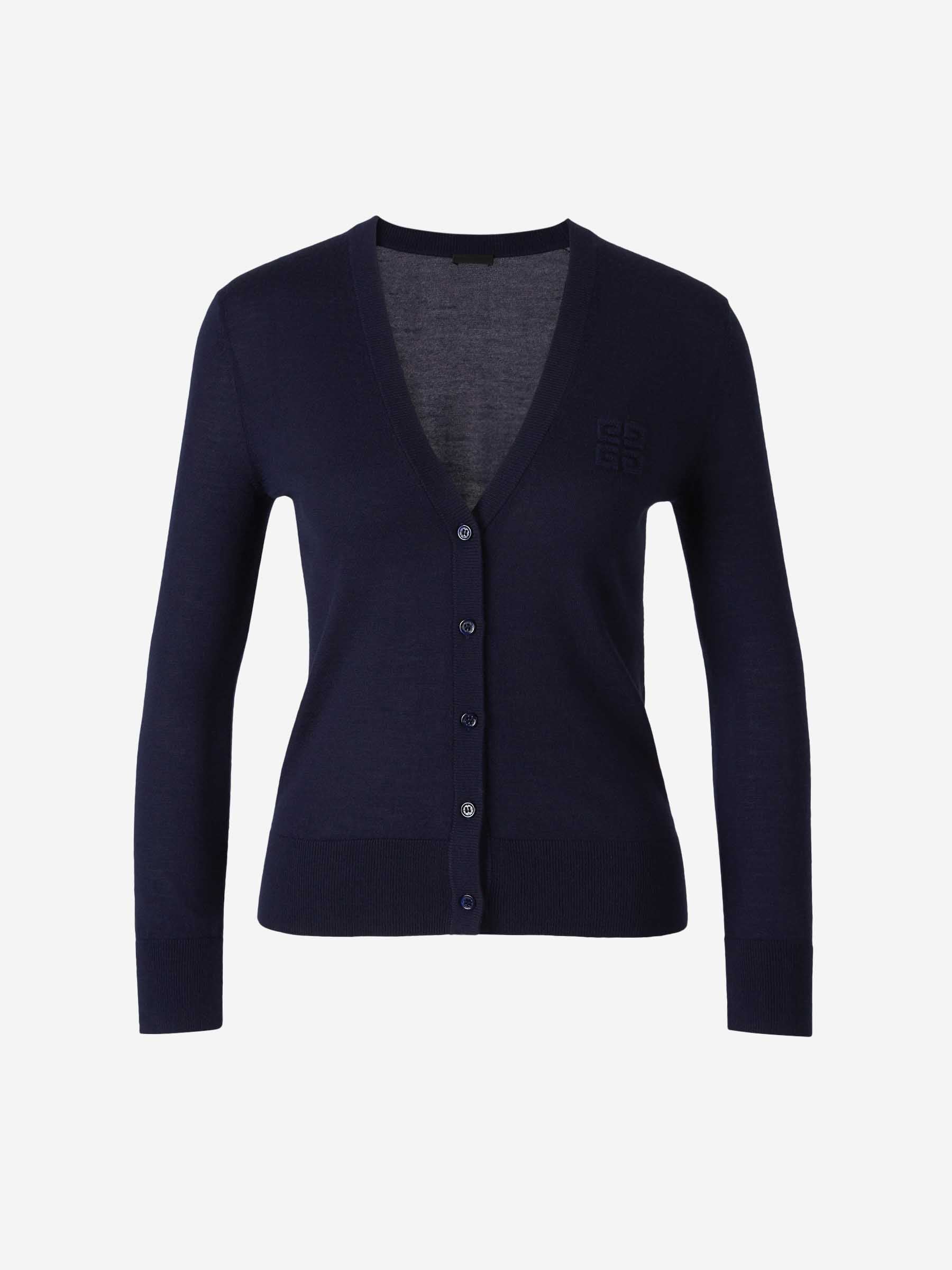 Givenchy Mujer Barcelona Cárdigan Cachemira Seda color Azul Cobalto sku 711-003303 01 - Foto 1