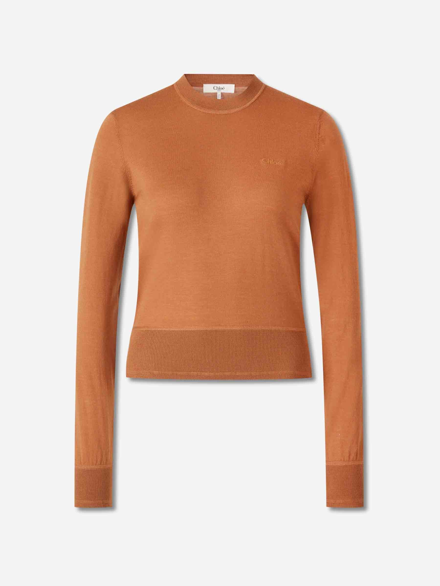 Chloé Mujer Barcelona Jersey Punto Lana color Naranja sku 711-003308 01 - Foto 1