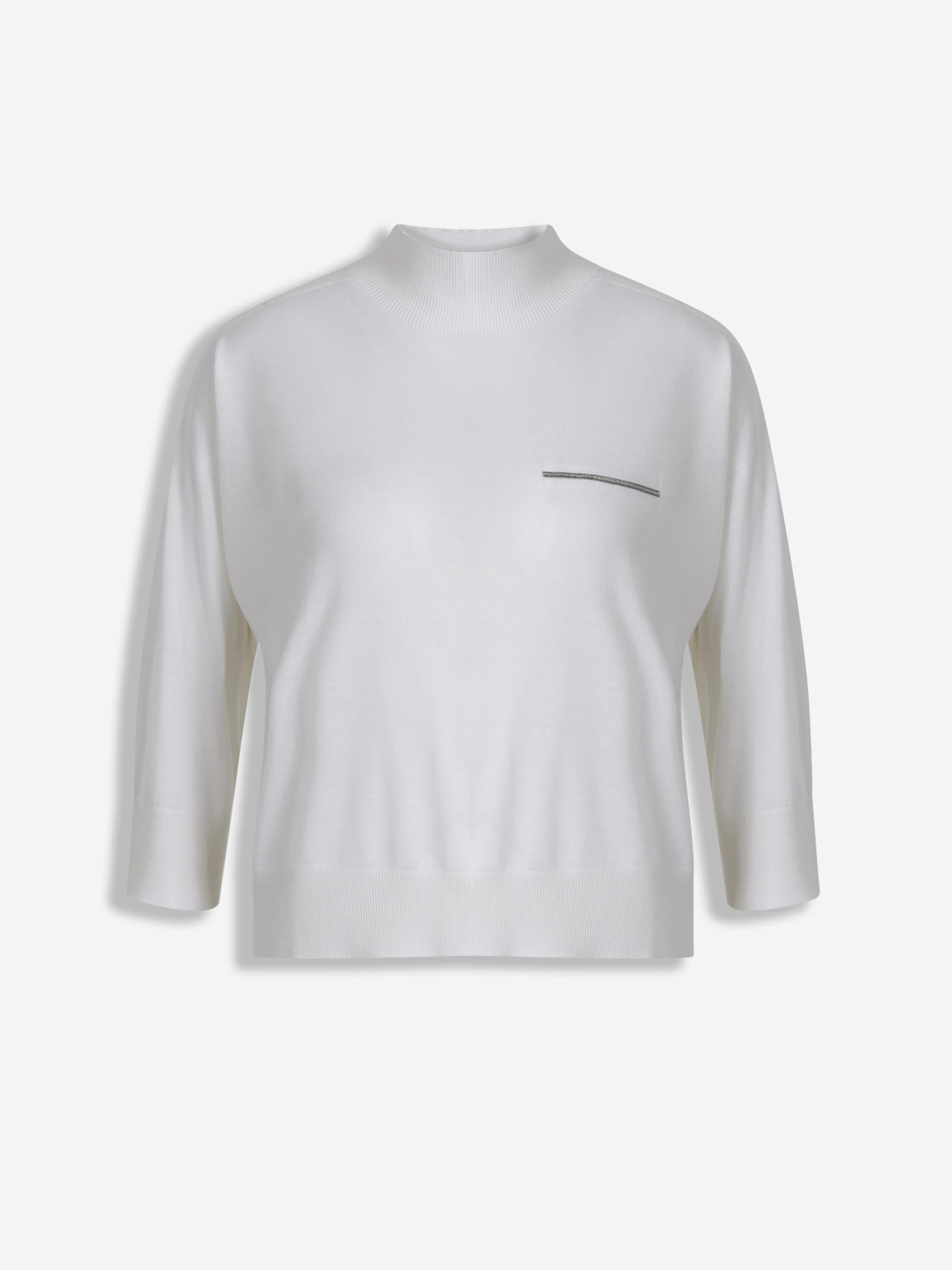 Peserico Mujer Barcelona Jersey Punto Cachemira color Blanco sku 711-003314 01 - Foto 1