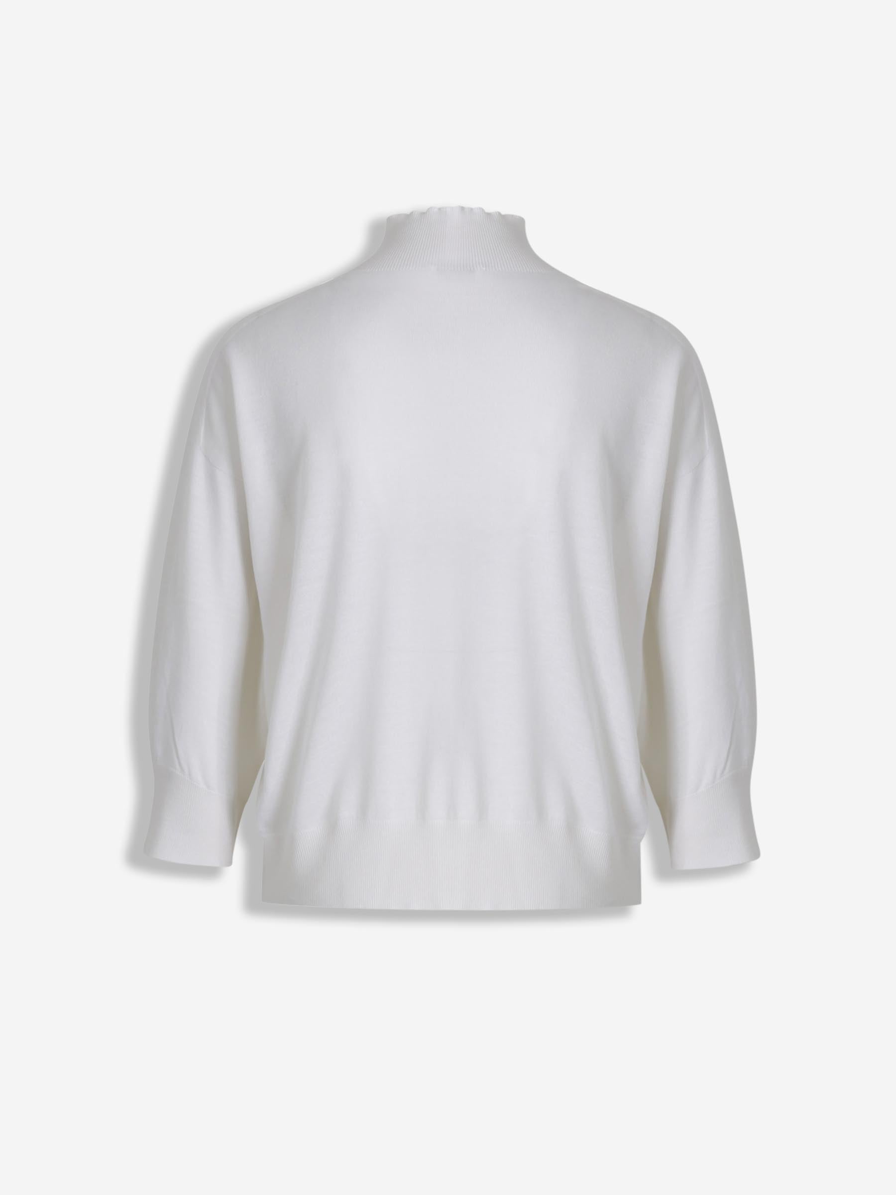 Peserico Mujer Barcelona Jersey Punto Cachemira color Blanco sku 711-003314 01 - Foto 2