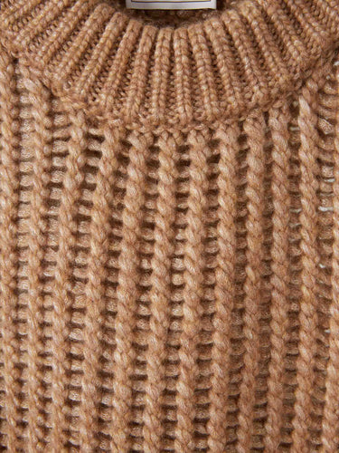 Peserico Mujer Barcelona Jersey Punto Lana color Camel sku 711-003321 01 - Foto 3