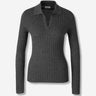 Peserico Mujer Barcelona Jersey Cuello polo color Gris Oscuro sku 711-003323 01 - Foto 1