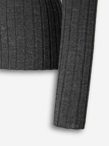 Peserico Mujer Barcelona Jersey Cuello polo color Gris Oscuro sku 711-003323 01 - Foto 4
