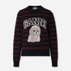 Ganni Mujer Barcelona Jersey Listado Caniche color Burdeos sku 711-003332 01 - Foto 1