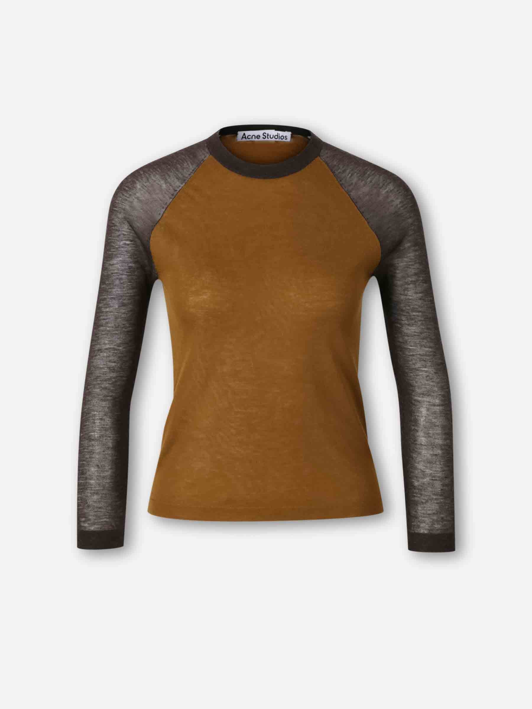 Acne Studios Mujer Barcelona Camiseta Cuello Redondo color Camel sku 711-003333 01 - Foto 1