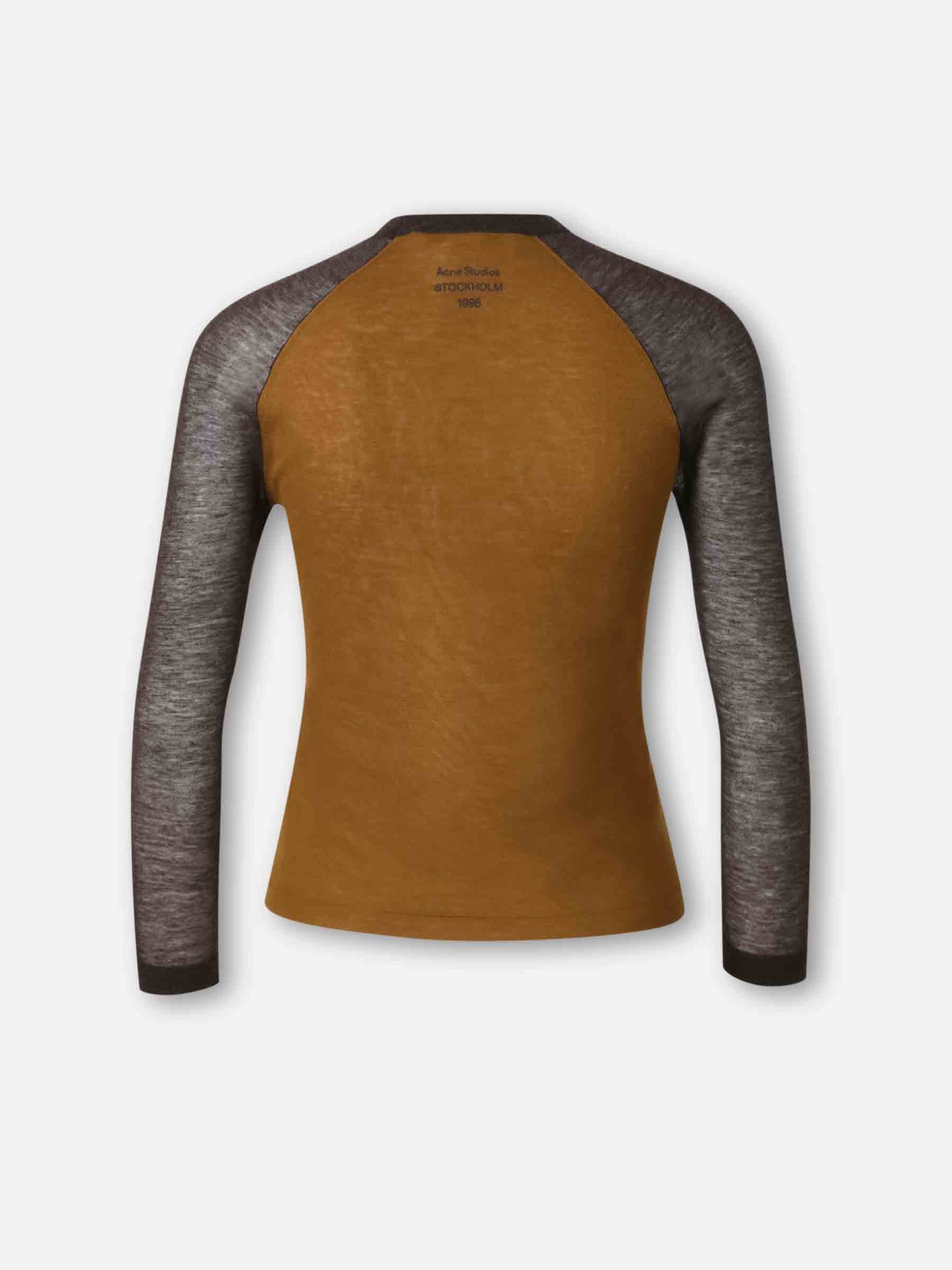 Acne Studios Mujer Barcelona Camiseta Cuello Redondo color Camel sku 711-003333 01 - Foto 2
