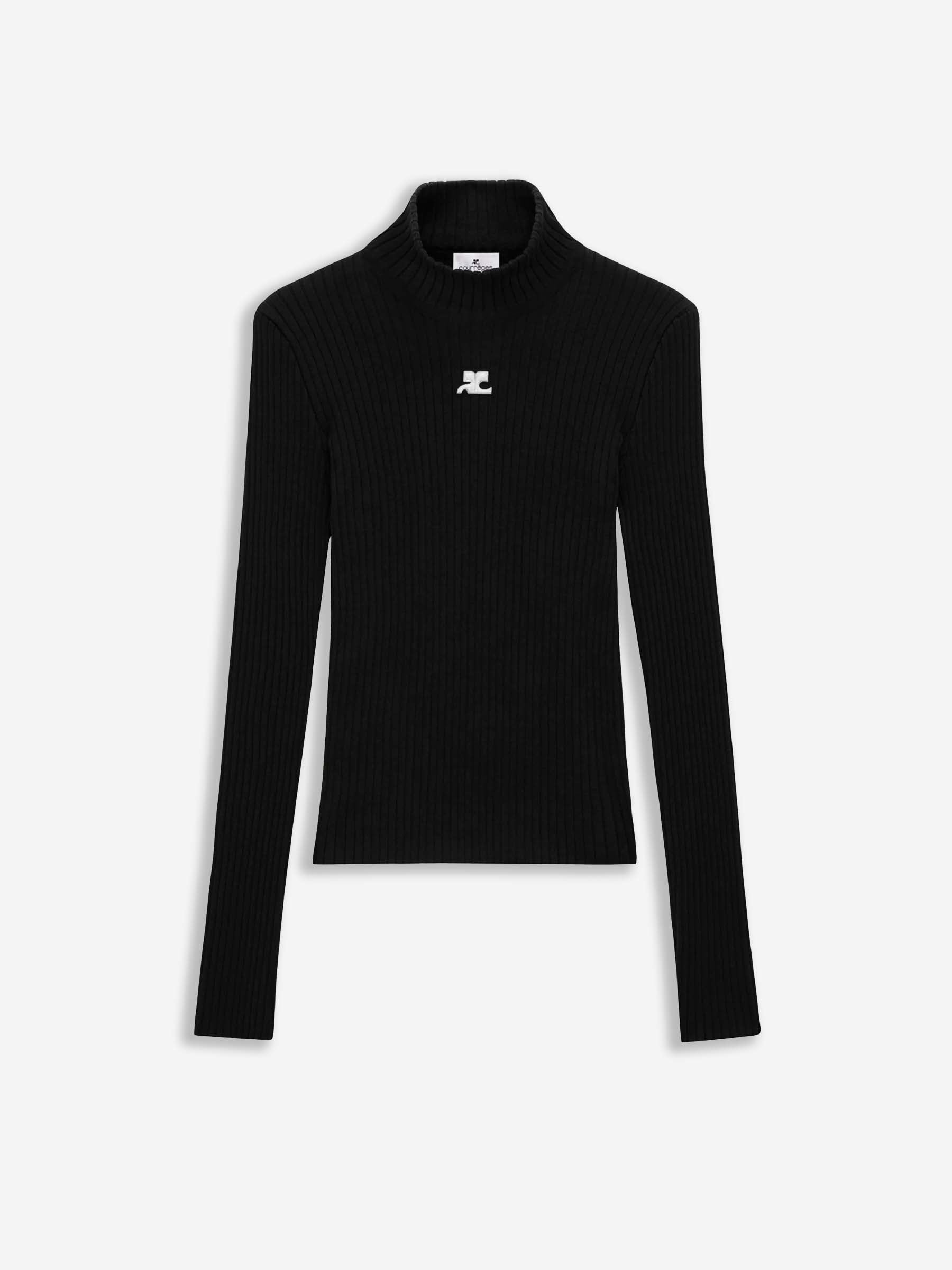 Courrèges Mujer Barcelona Jersey Cuello Alto color Negro sku 711-003346 01 - Foto 1