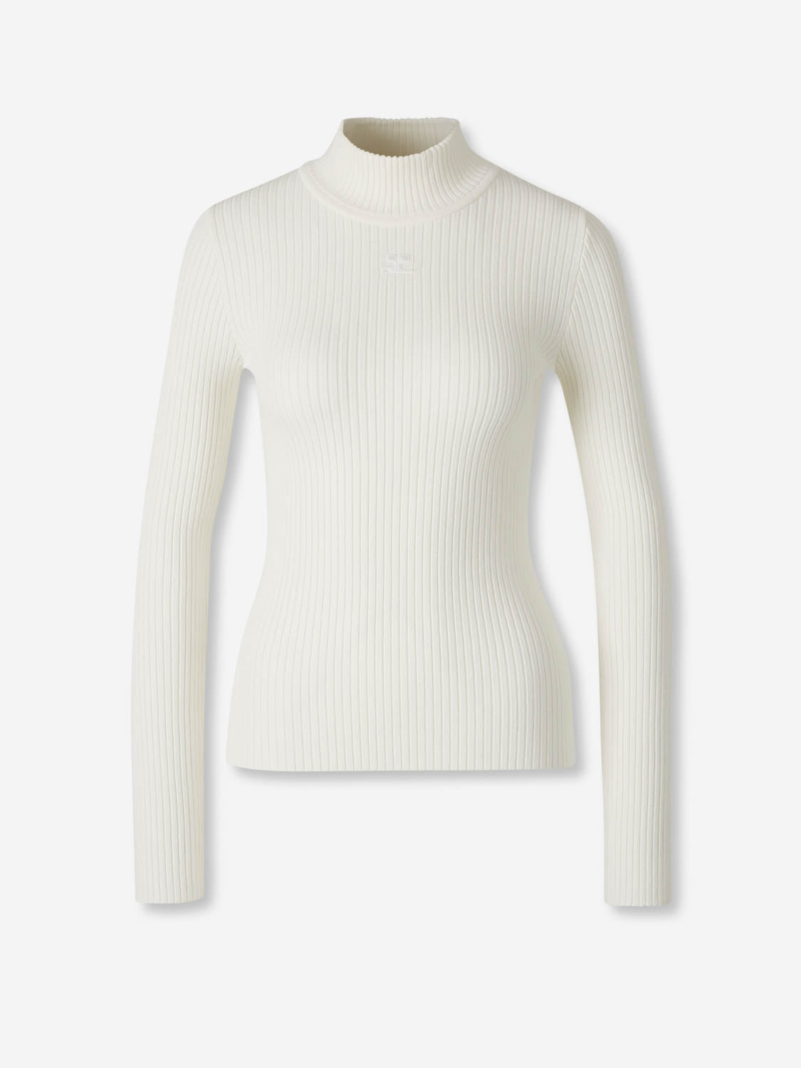 Courrèges Mujer Barcelona Jersey Cuello Alto color Blanco sku 711-003346 02 - Foto 1
