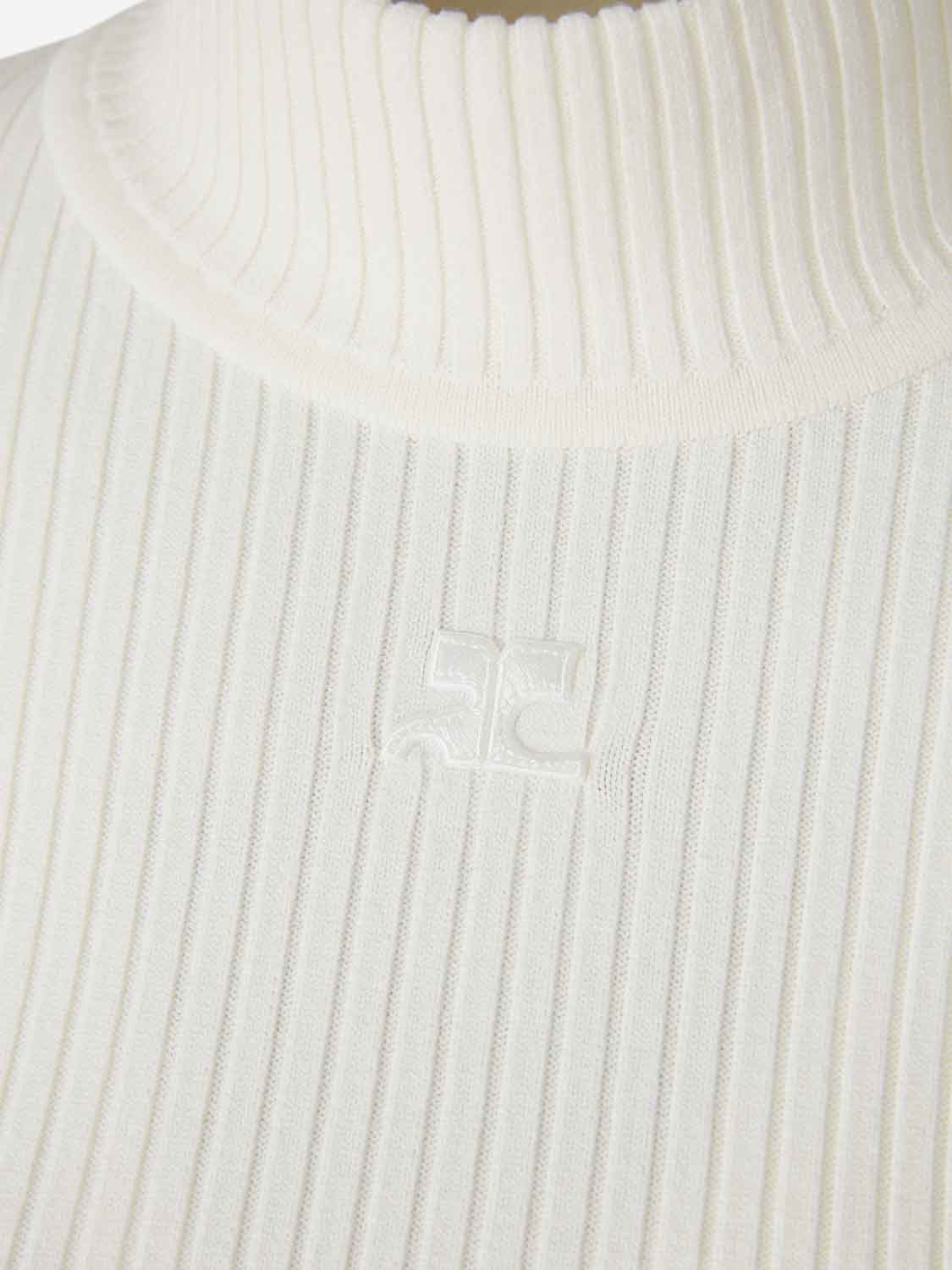Courrèges Mujer Barcelona Jersey Cuello Alto color Blanco sku 711-003346 02 - Foto 2