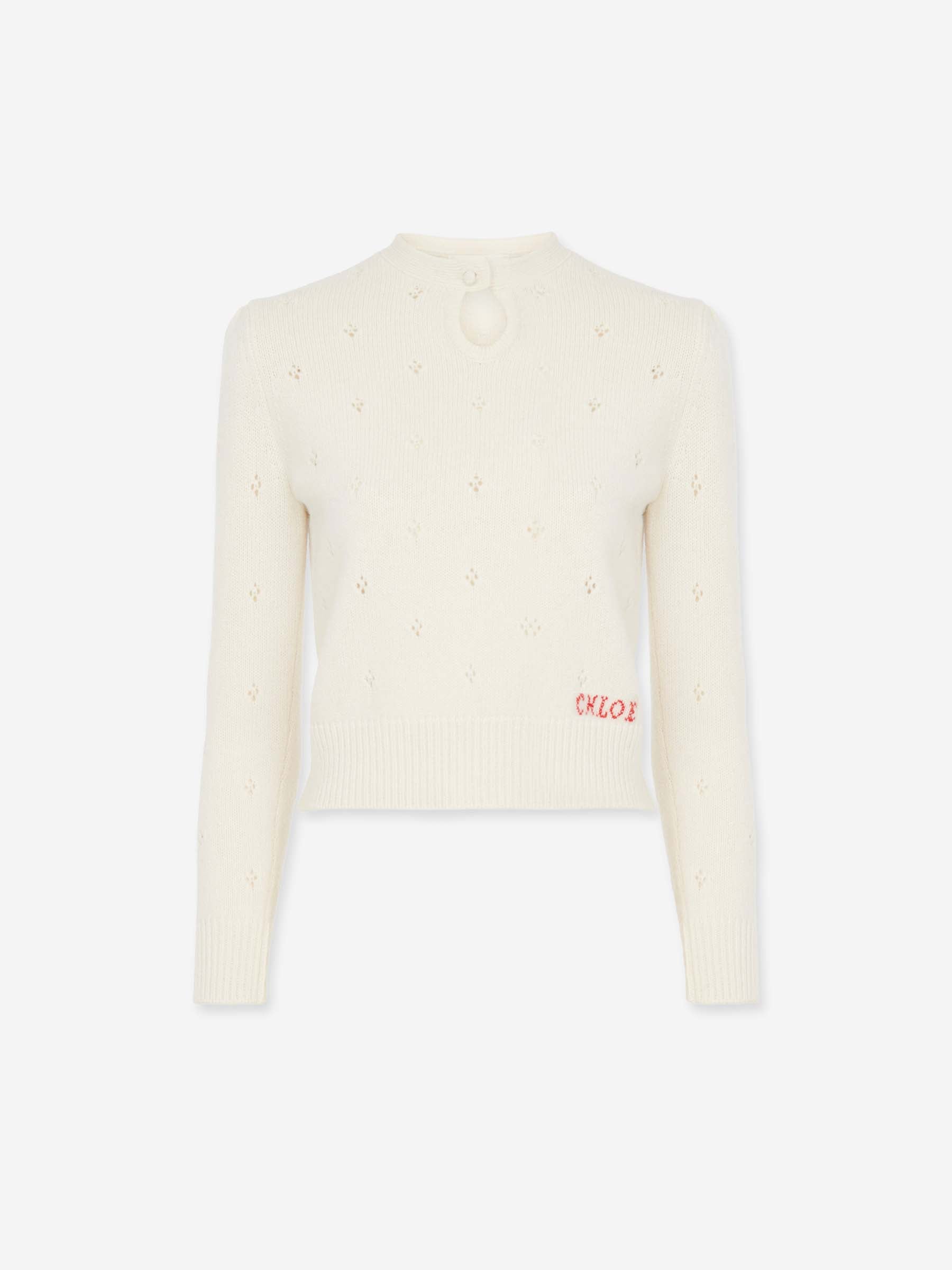 Chloé Mujer Barcelona Jersey Ajustado Punto color Marfil sku 711-003354 01 - Foto 1