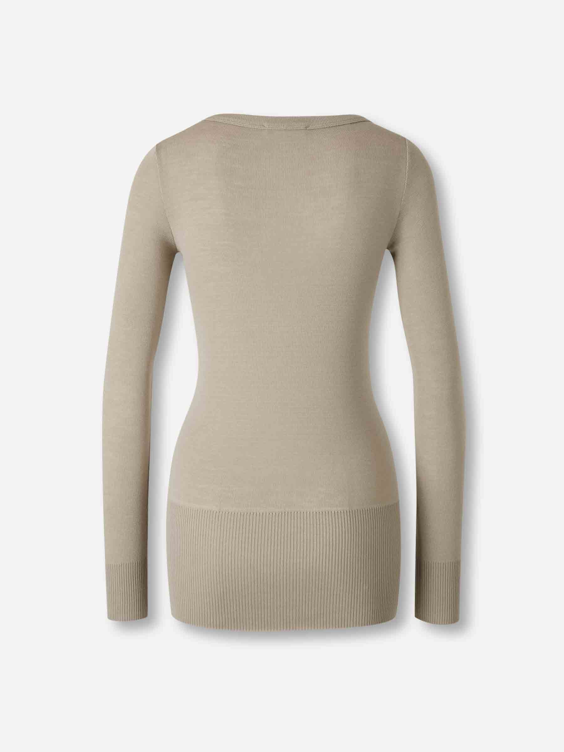 Lemaire Mujer Barcelona Jersey Punto Liso color Gris sku 711-003361 01 - Foto 2