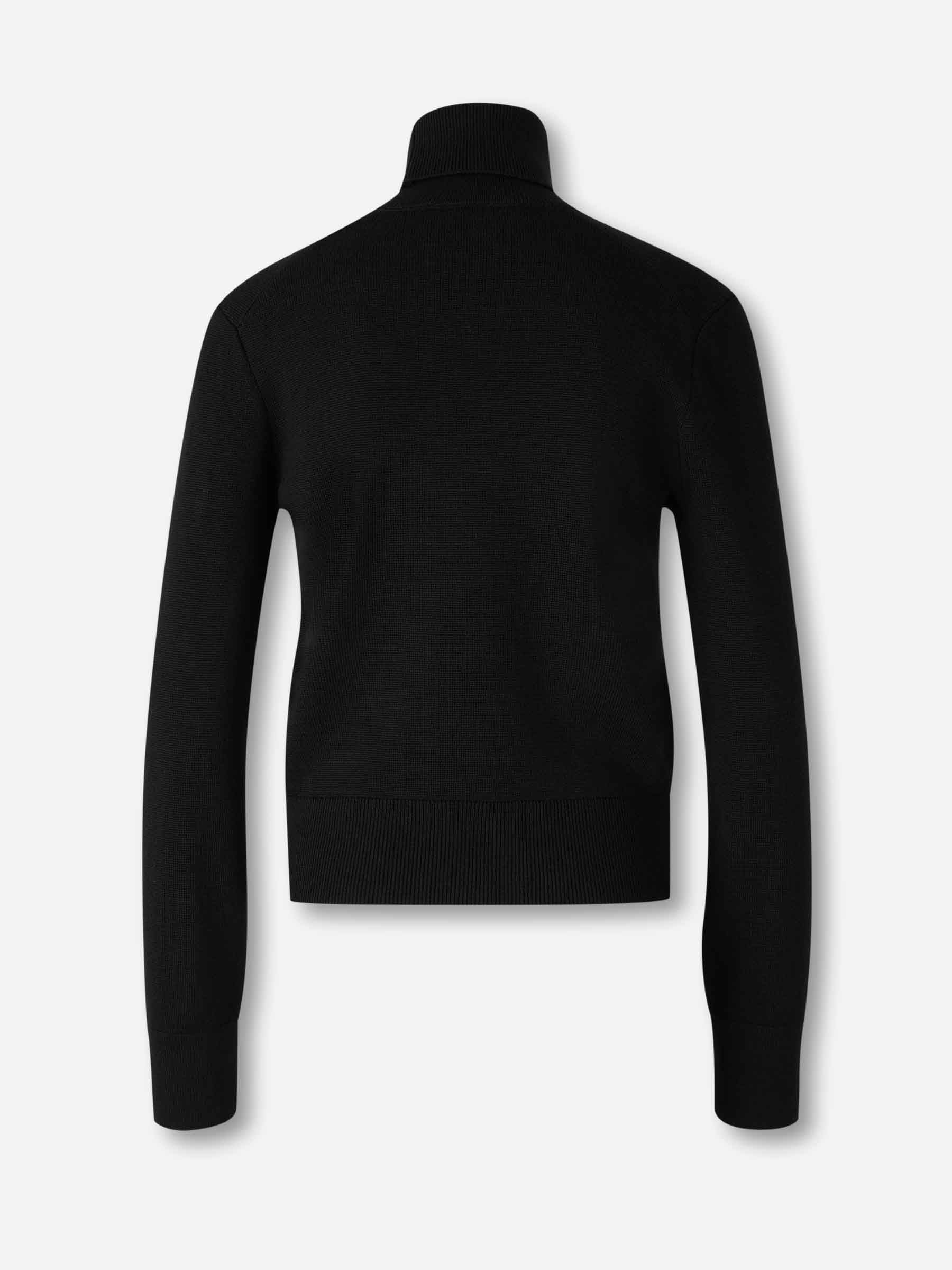Ami Paris Mujer Barcelona Jersey Cuello Alto color Negro sku 711-003366 01 - Foto 2