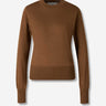 Ami Paris Mujer Barcelona Jersey Cuello Redondo color Camel sku 711-003367 01 - Foto 1