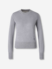Ami Paris Mujer Barcelona Jersey Cuello Redondo color Gris sku 711-003367 02 - Foto 1