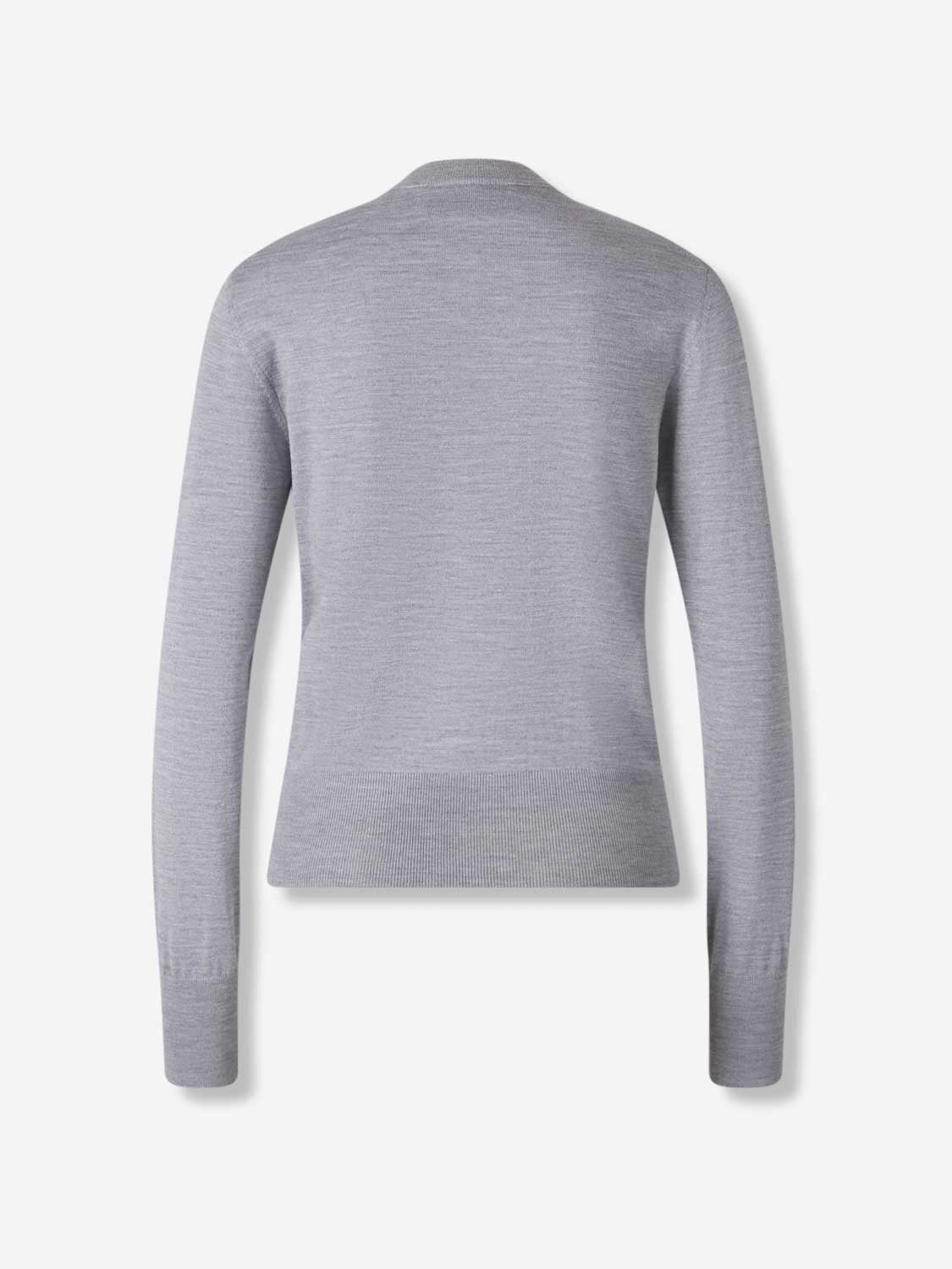 Ami Paris Mujer Barcelona Jersey Cuello Redondo color Gris sku 711-003367 02 - Foto 2